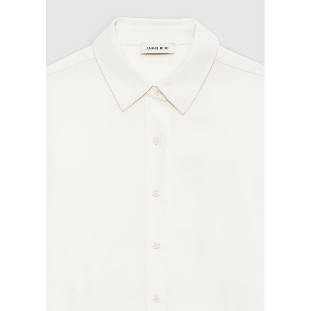 Anine Bing Braxton Shirt in Ivory Color (Medium) - Picture 4 of 10